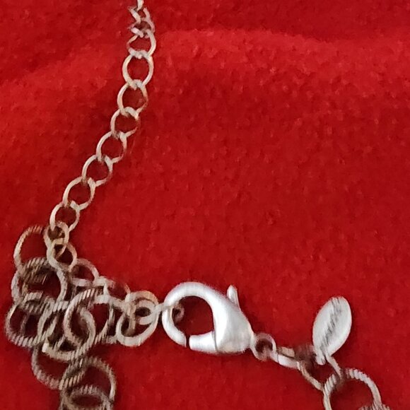 Chico's Vintage Chunky Lime and Silver Tone Beaded 39" Necklace with 5" Extender - Picture 15 of 16